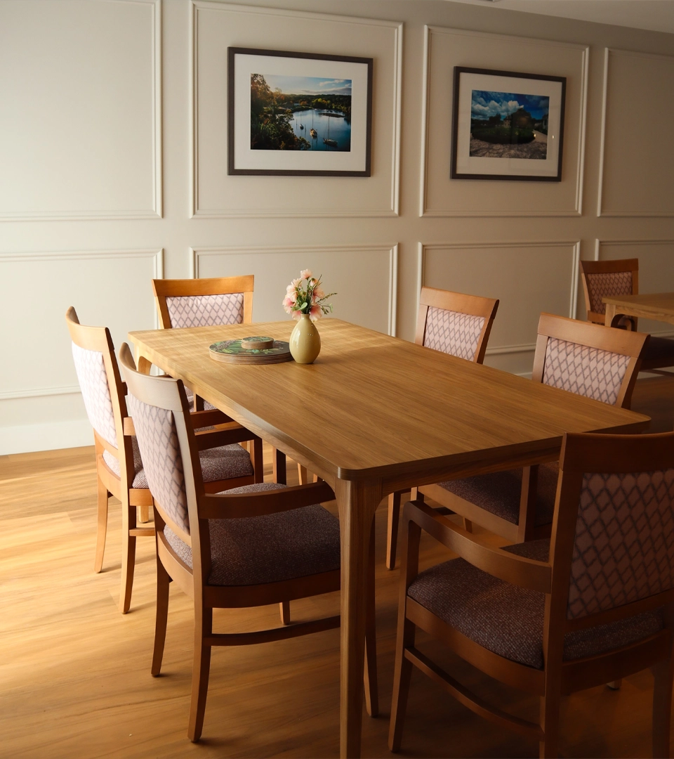 Three chairs facing each other in a circle