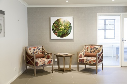 Aged Care Lounge Perla Lounge Chair setting at Retirement Village