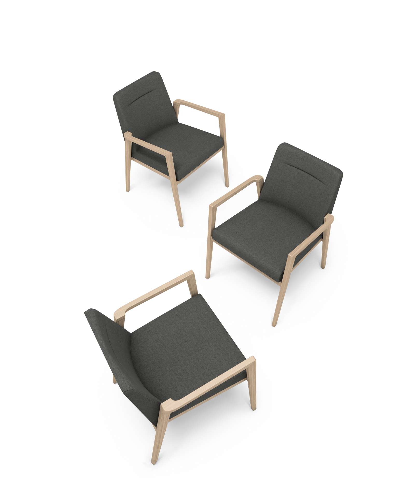 Retirement Dining Debby Arm Chair, top view