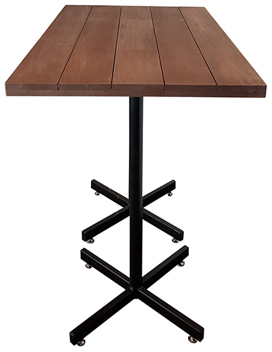 Hospitality Dining Orakei Oudoor Table dble base side view