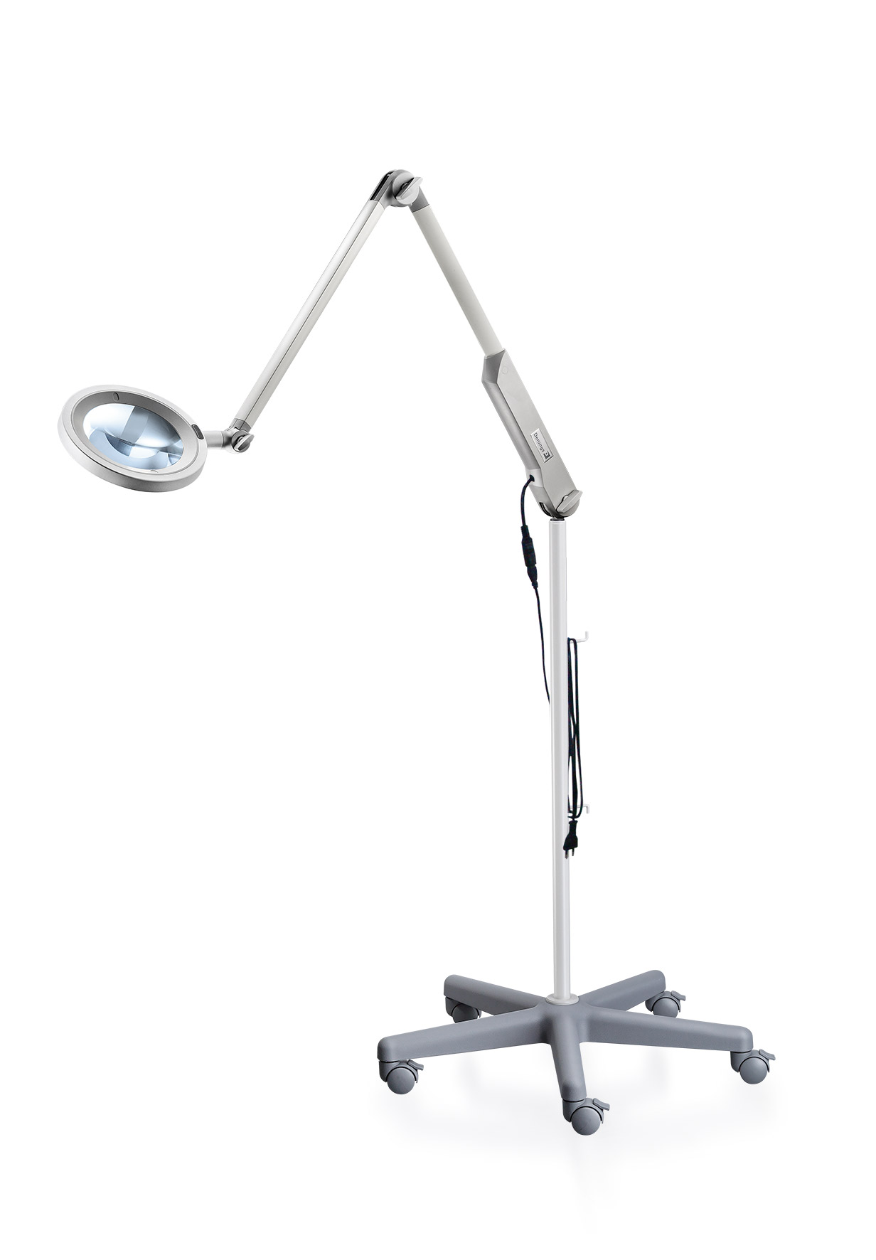 Medical Lighting Opticlux 10 Wall Magnifier Light, on wheel base