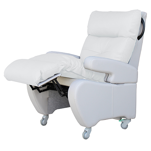 Seating Medical Nova Recliner, white, footrest up